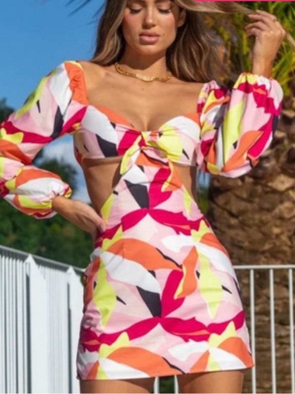 Beginning Boutique Evylon Mini Dress Multi